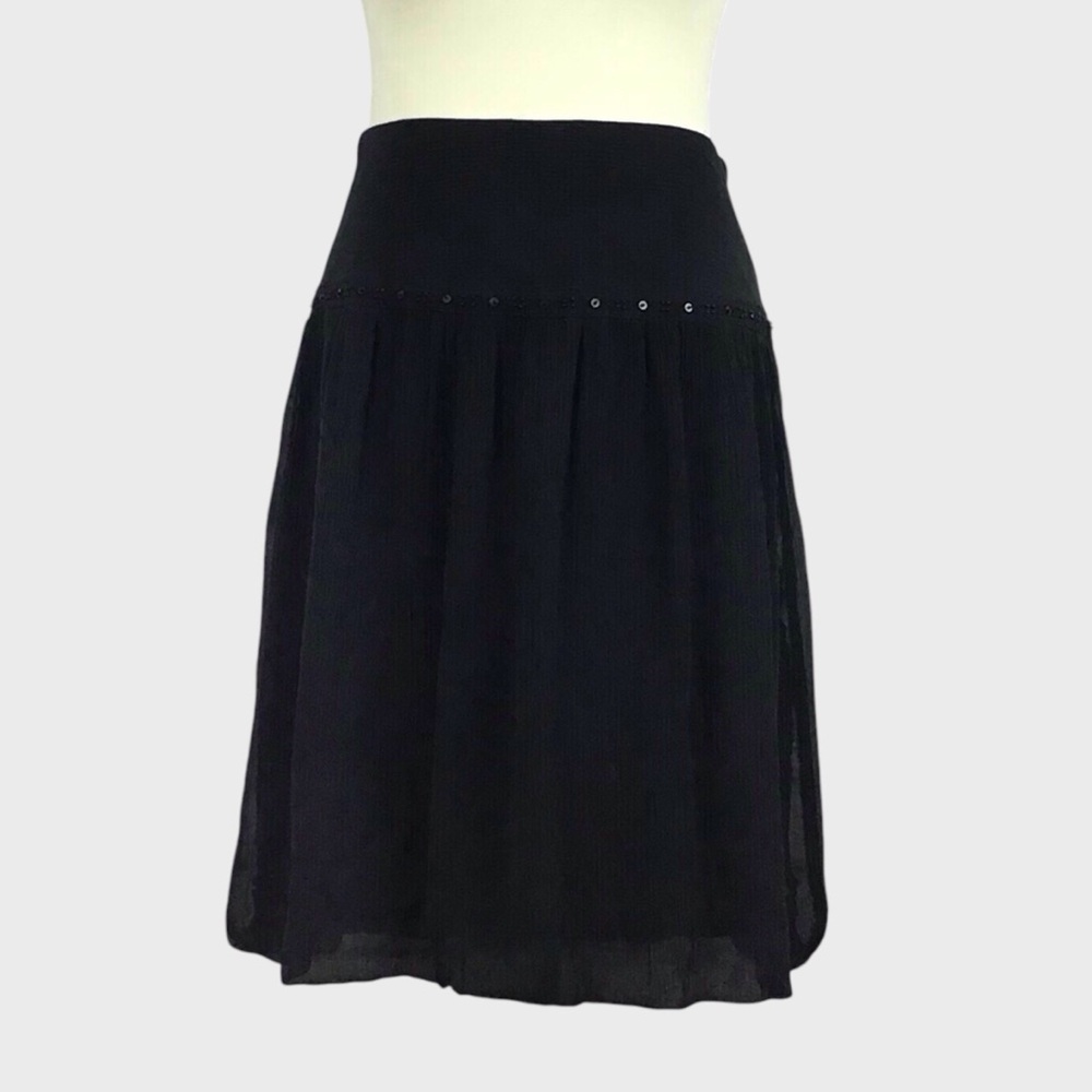 The Limited Crinkle Silk Bubble Hem Skirt